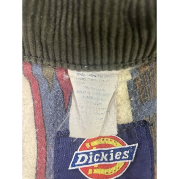Vintage Dickies Barn Chore Coat Jacket M Aztec Blanket Lined Corduroy-Collar USA - Picture 6 of 16